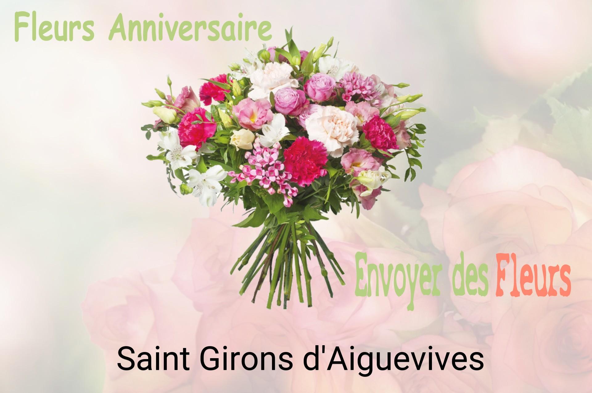 Bouquet de fleurs d’anniversaire livré à Saint-Girons-d'Aiguevives