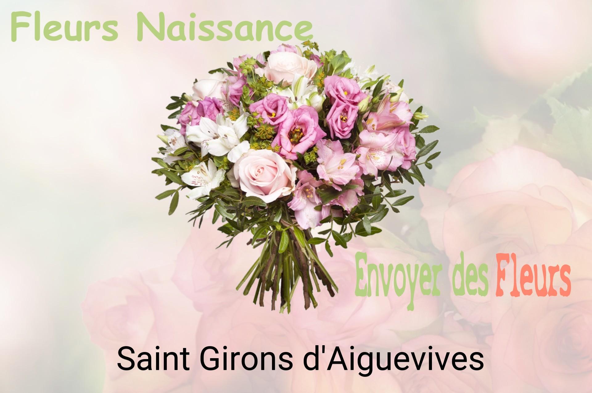 Bouquet de fleurs de naissance livré à Saint-Girons-d'Aiguevives