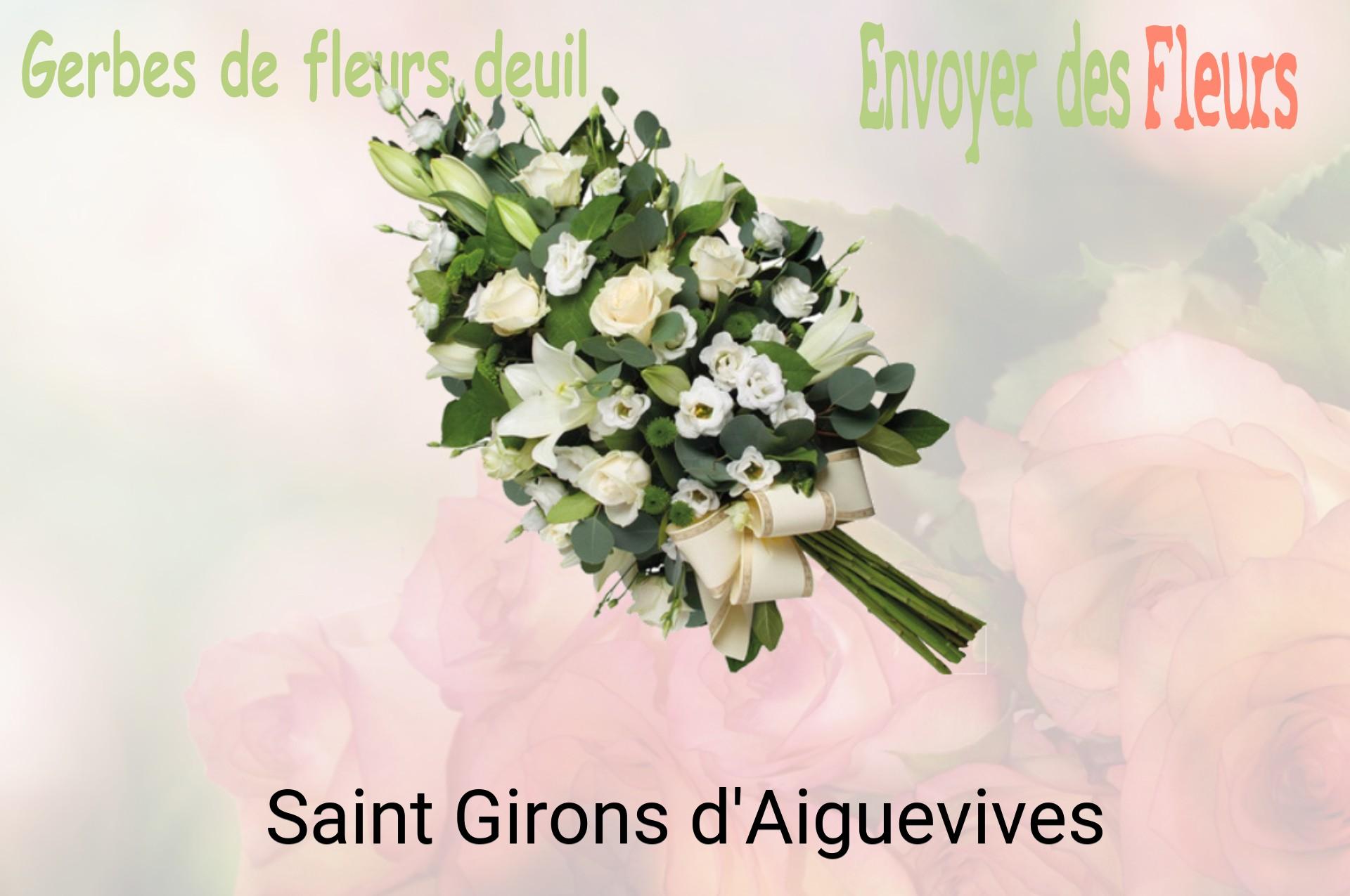 Gerbe de fleurs de deuil livrée à Saint-Girons-d'Aiguevives